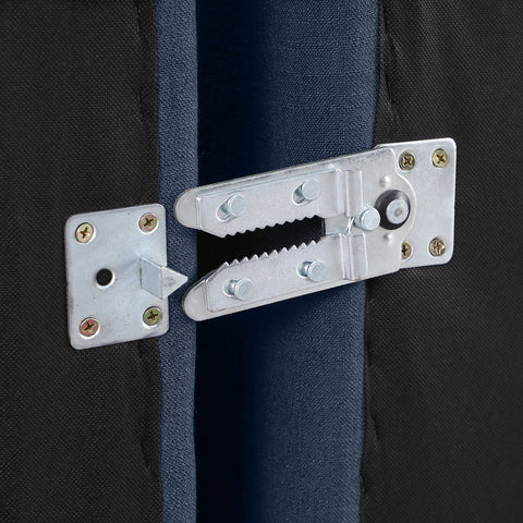 Luxus Navy Linen Textured Fabric Modular Sectional Sec4C