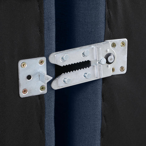 Luxus Navy Linen Textured Fabric Modular Sectional Sec7B