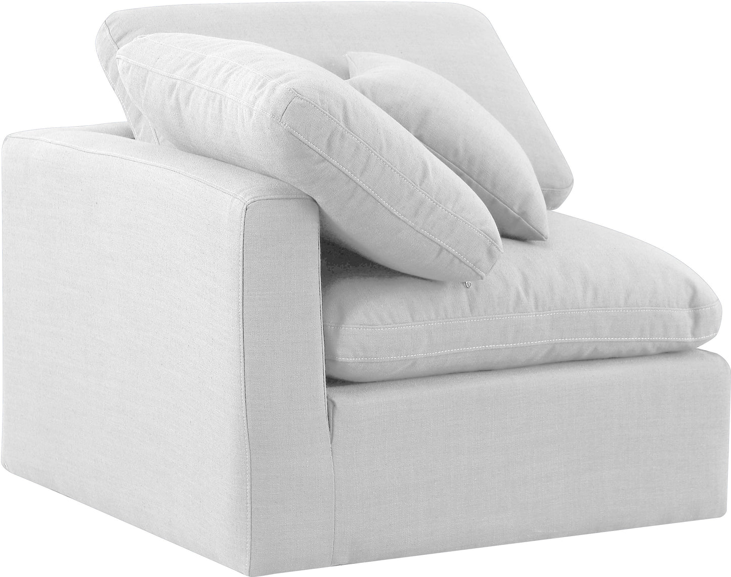 luxus white linen textured fabric corner chair corner