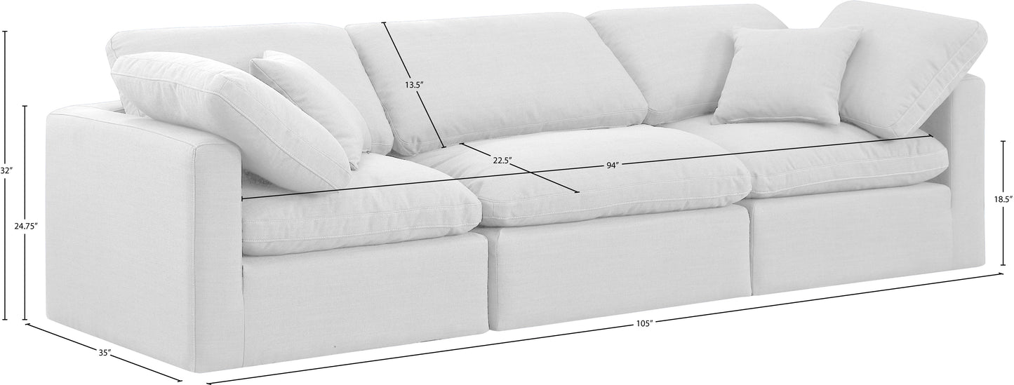 luxus white linen textured fabric modular sofa s105