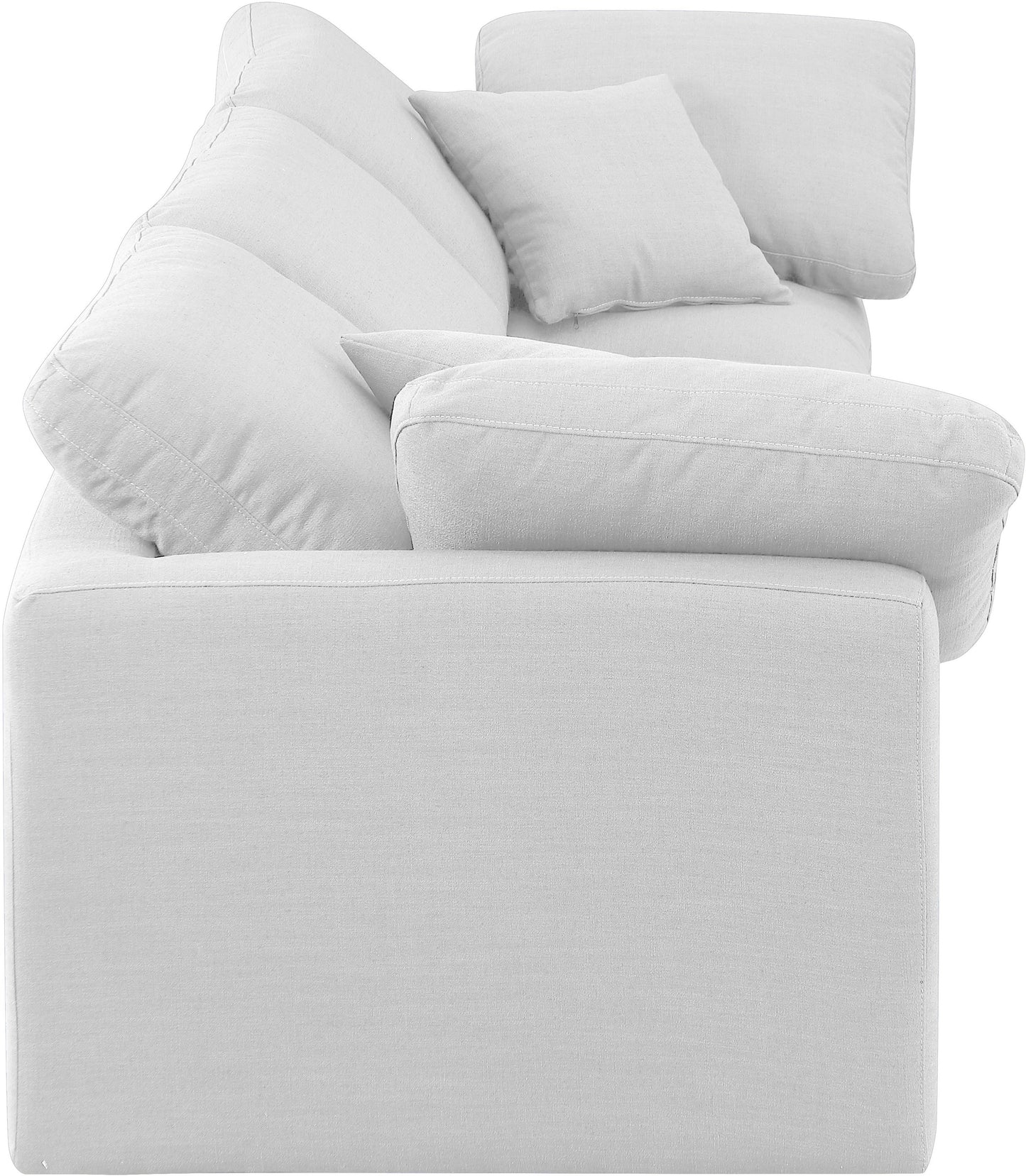 luxus white linen textured fabric modular sofa s105