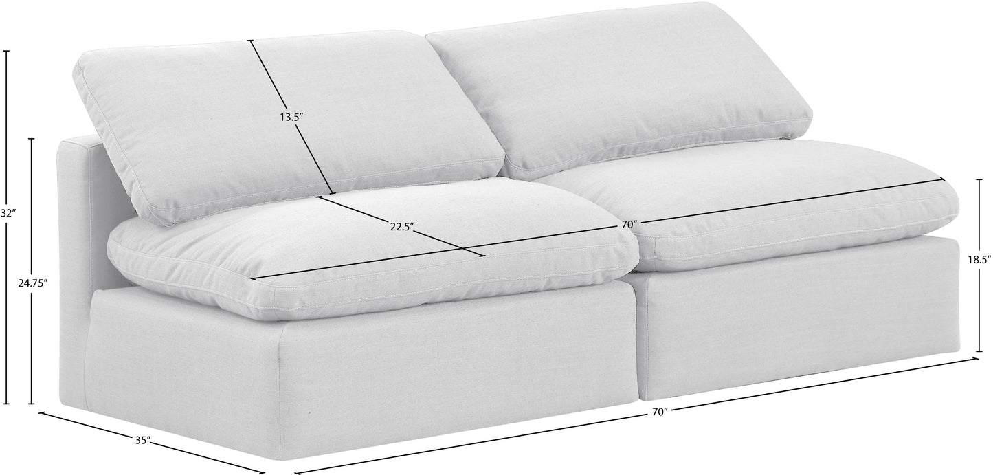 luxus white linen textured fabric modular sofa s2