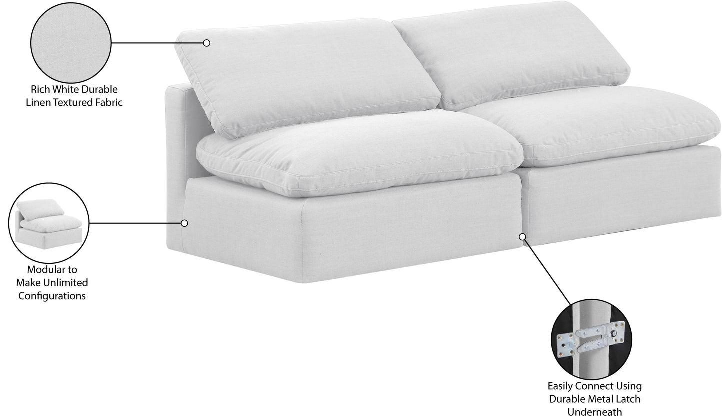 luxus white linen textured fabric modular sofa s2