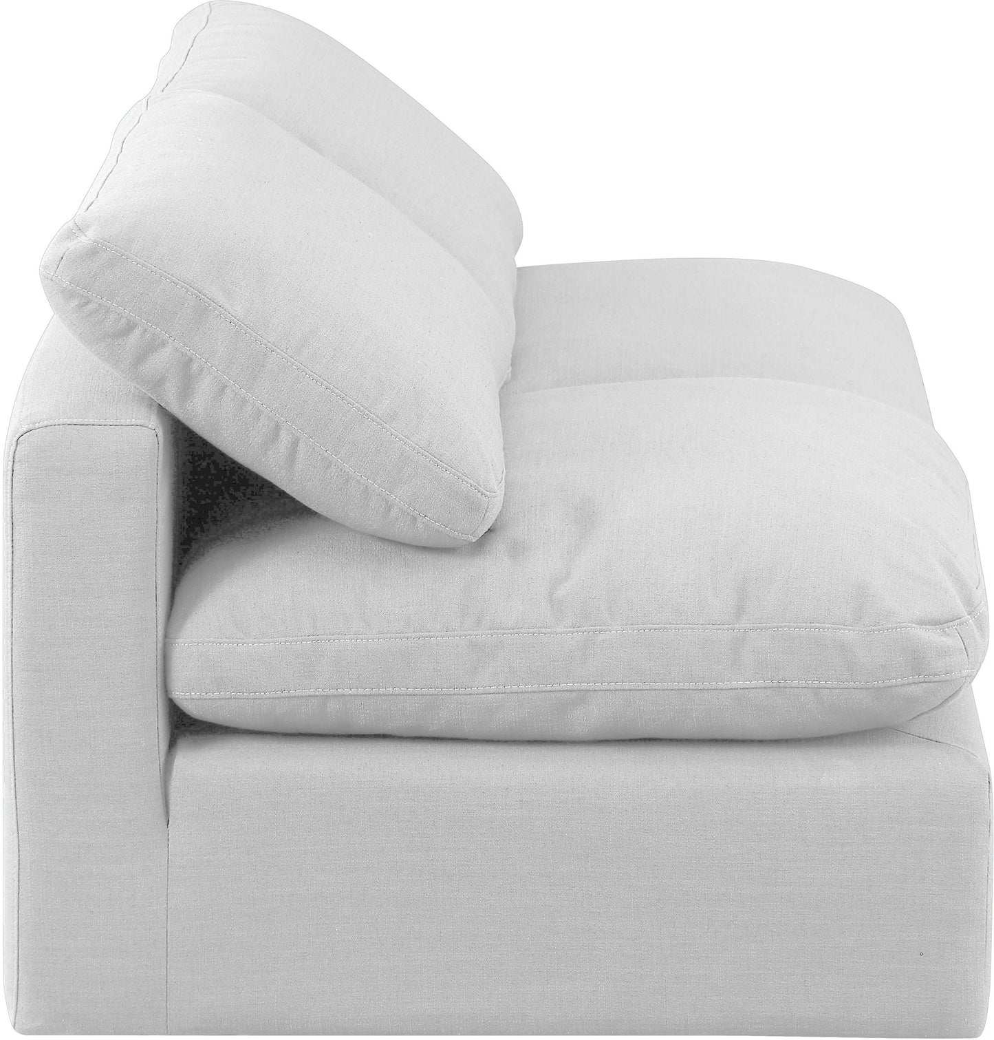 luxus white linen textured fabric modular sofa s2