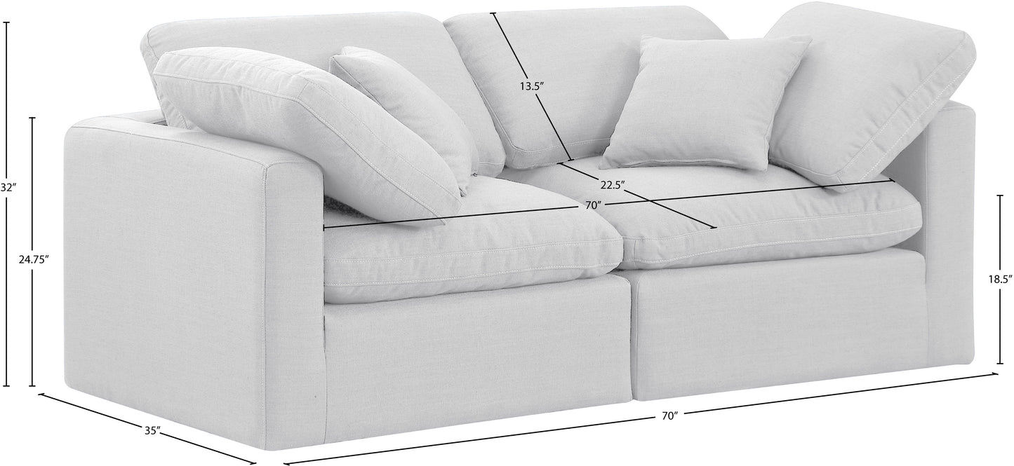 luxus white linen textured fabric modular sofa s70