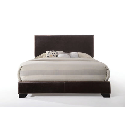 Adonis III EK Bed, Brown Synthetic Leather