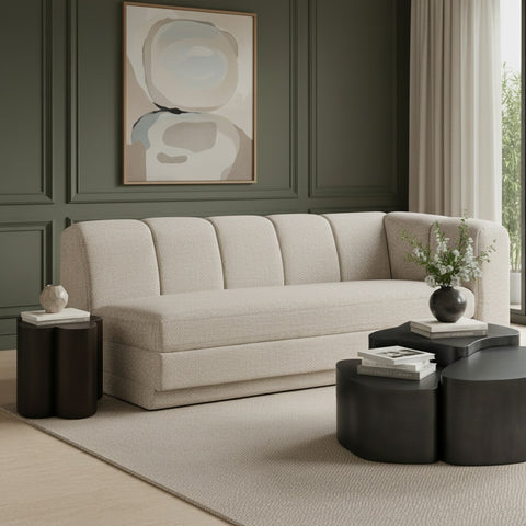 Laurel 76.75" Fabric Upholstered Right Arm Sofa, 1 Piece