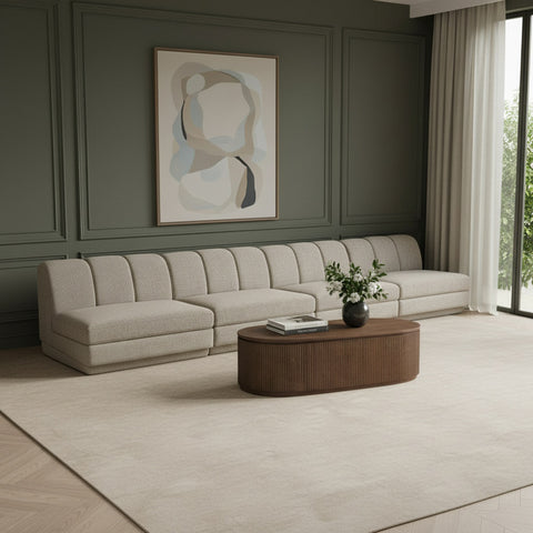 Laurel Fabric Upholstered Sofa, 4-Piece (Style 2)