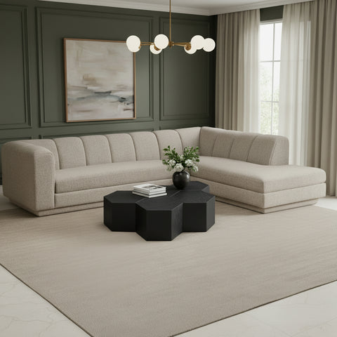 Laurel Fabric Upholstered Sectional, 2-Piece (Style 2)