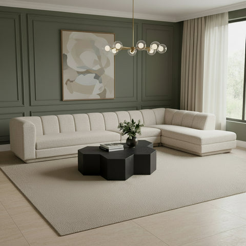 Laurel Fabric Upholstered Sectional, 3-Piece