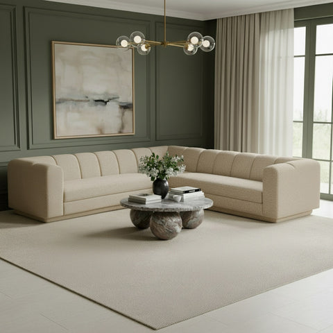 Laurel Fabric Upholstered Sectional, 3-Piece (Style 2)