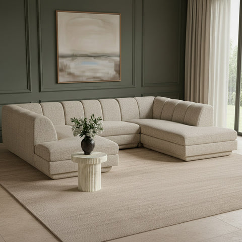 Laurel Fabric Upholstered Sectional, 3-Piece (Style 3)