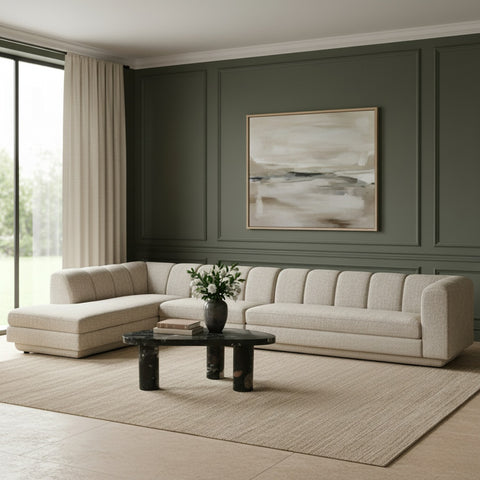 Laurel Fabric Upholstered Sectional, 3-Piece (Style 4)