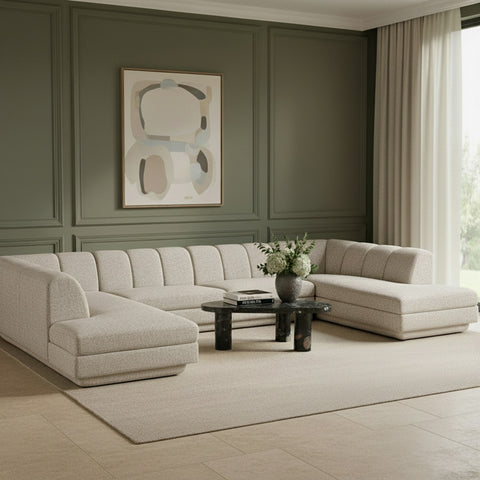 Laurel Fabric Upholstered Sectional, 4-Piece (Style 3)
