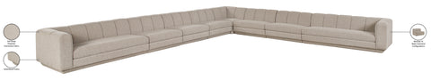 Laurel Fabric Upholstered Sectional, 8-Piece