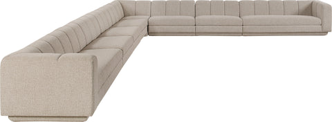 Laurel Fabric Upholstered Sectional, 8-Piece