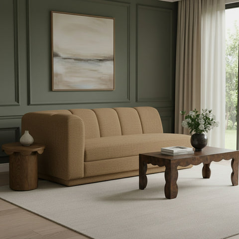 Laurel 76.75" Fabric Upholstered Left Arm Sofa, 1 Piece