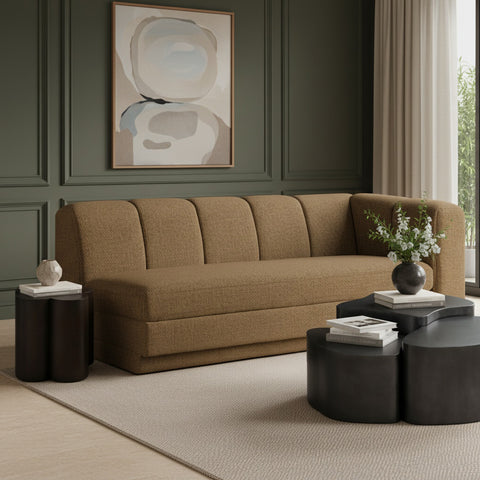 Laurel 76.75" Fabric Upholstered Right Arm Sofa, 1 Piece