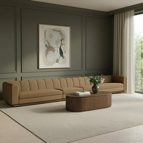 Laurel Fabric Upholstered Sofa, 4-Piece