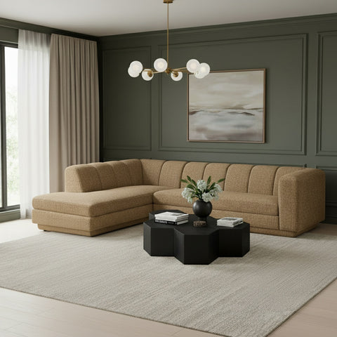 Laurel Fabric Upholstered Sectional, 2-Piece