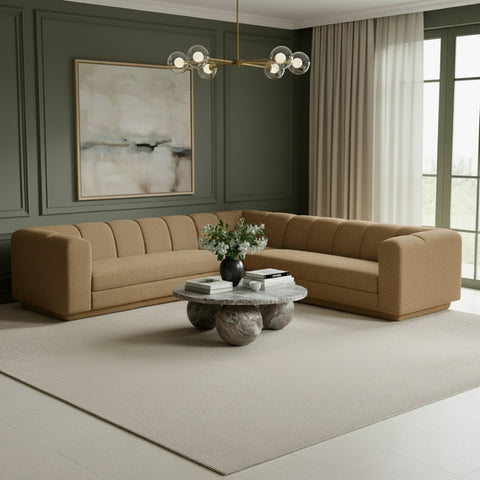 Laurel Fabric Upholstered Sectional, 3-Piece (Style 2)