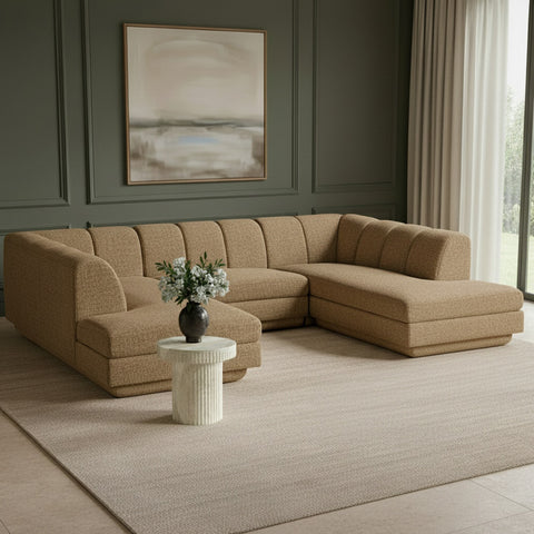 Laurel Fabric Upholstered Sectional, 3-Piece (Style 3)