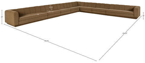 Laurel Fabric Upholstered Sectional, 8-Piece