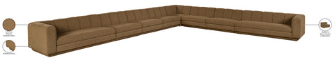 Laurel Fabric Upholstered Sectional, 8-Piece