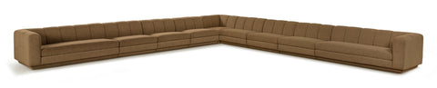 Laurel Fabric Upholstered Sectional, 9-Piece