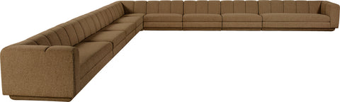 Laurel Fabric Upholstered Sectional, 9-Piece