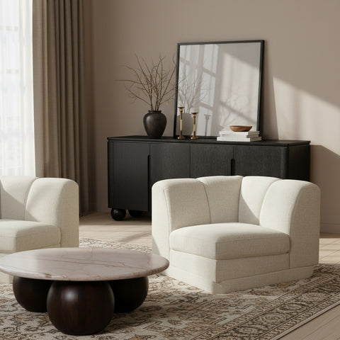 Laurel Fabric Upholstered Corner Chair, 1 Piece