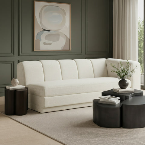 Laurel 76.75" Fabric Upholstered Right Arm Sofa, 1 Piece