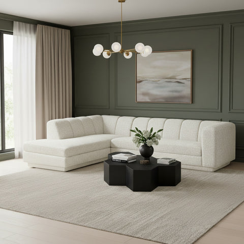 Laurel Fabric Upholstered Sectional, 2-Piece