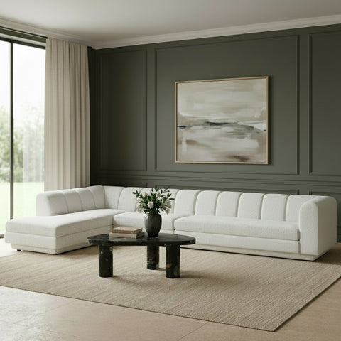 Laurel Fabric Upholstered Sectional, 3-Piece (Style 4)