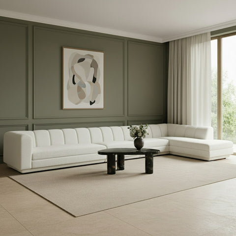 Laurel Fabric Upholstered Sectional, 4-Piece
