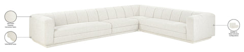 Laurel Fabric Upholstered Sectional, 4-Piece (Style 2)