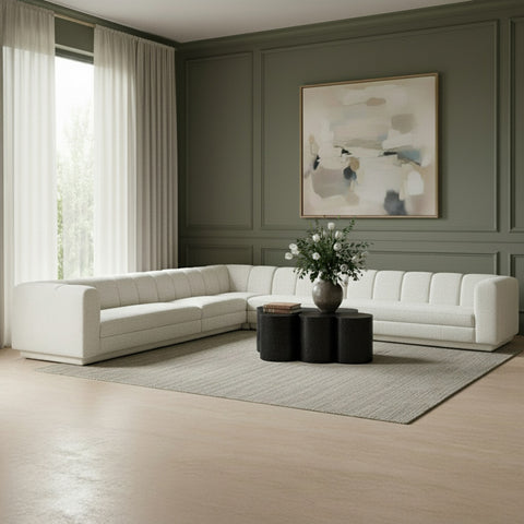 Laurel Fabric Upholstered Sectional, 5-Piece