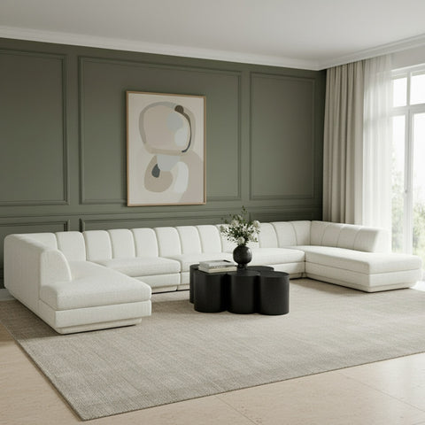 Laurel Fabric Upholstered Sectional, 5-Piece (Style 2)