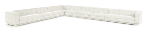 Laurel Fabric Upholstered Sectional, 8-Piece