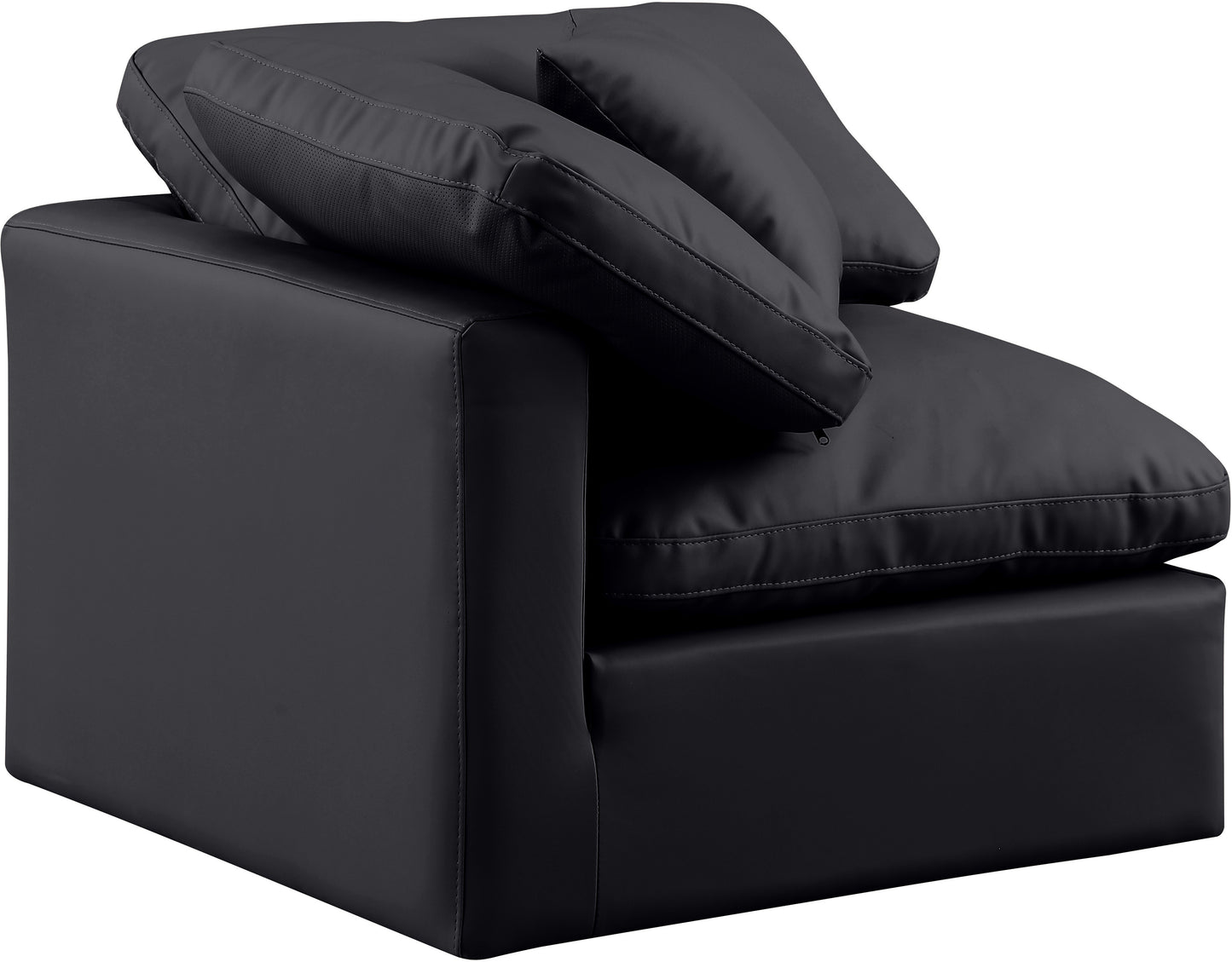 luxus black faux leather corner chair corner