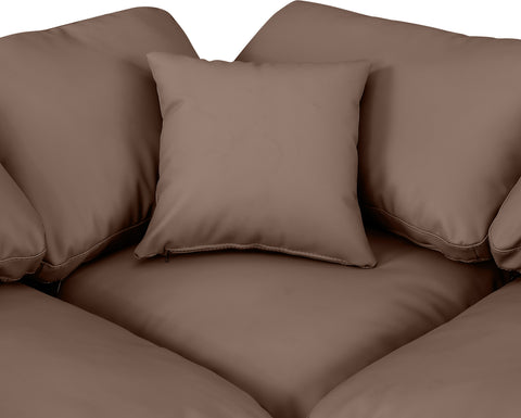 Sloane 175" Vegan Leather Upholstered Sectional, 7-Piece