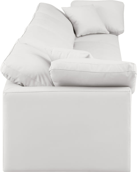 Luxus Cream Faux Leather Modular Sofa S140