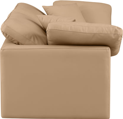 Luxus Tan Faux Leather Modular Sofa S70