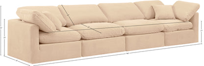 Luxus Beige Velvet Modular Sofa S140