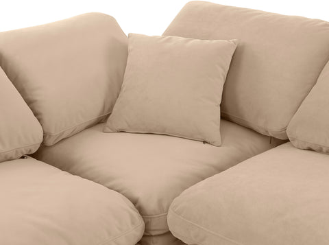 Luxus Beige Velvet Modular Sectional Sec7A