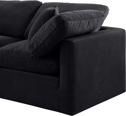 Luxus Black Velvet Modular Sofa S105