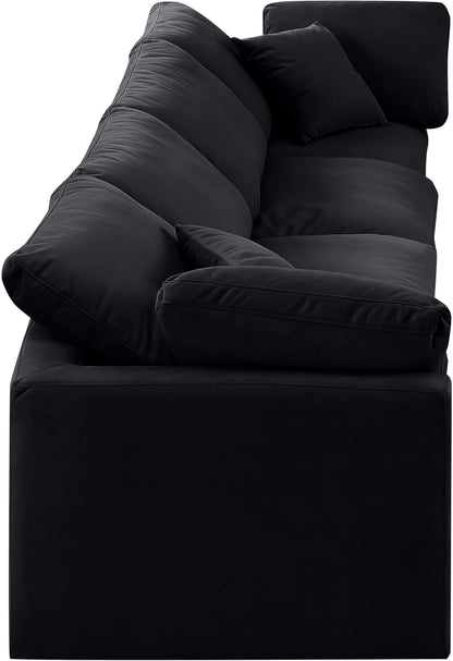 Luxus Black Velvet Modular Sofa S140