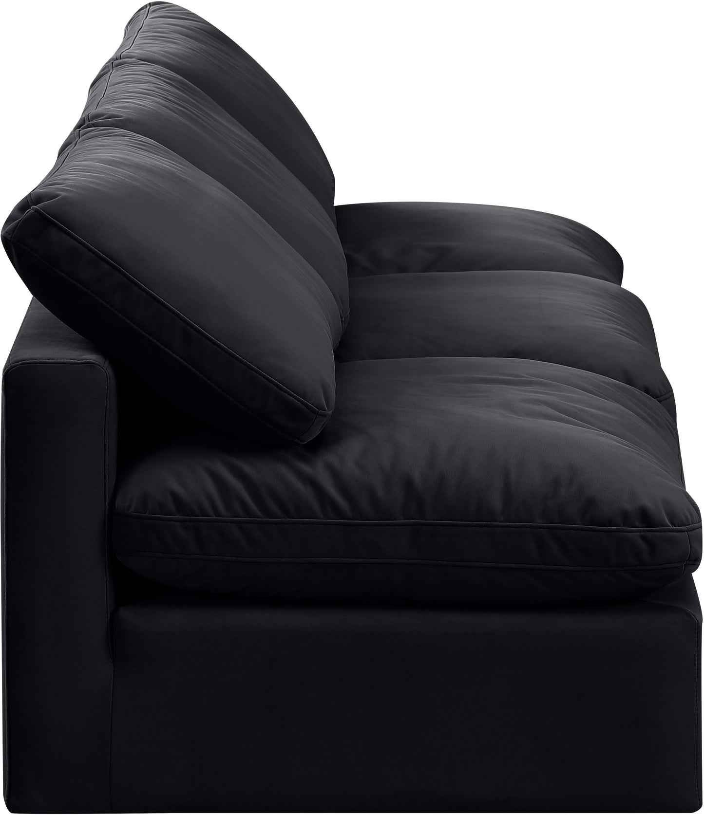 luxus black velvet modular sofa s3