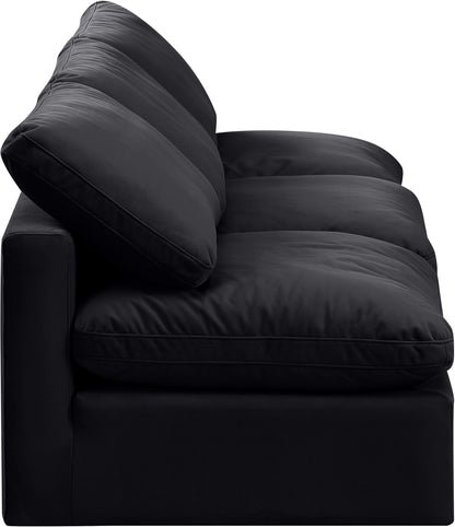 Luxus Black Velvet Modular Sofa S3