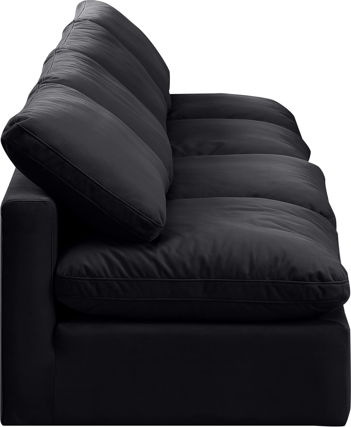 luxus black velvet modular sofa s4